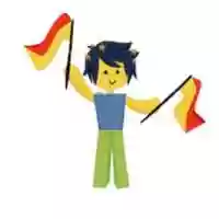 Free download ROBLOX noob performs a semaphore letter J free photo or picture to be edited with GIMP online image editor