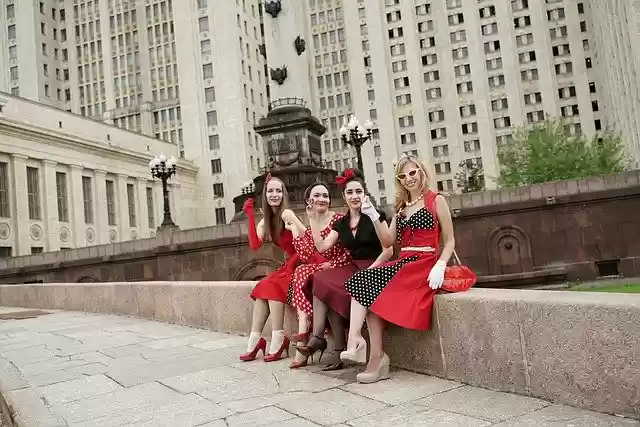 Free download rockabilly hipsters company girls free picture to be edited with GIMP free online image editor