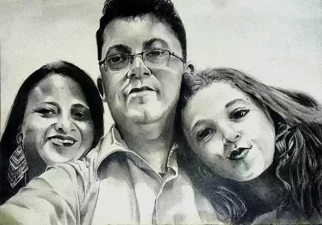 Free download Rodrigo Lima Roreli Family Drawing -  free illustration to be edited with GIMP free online image editor