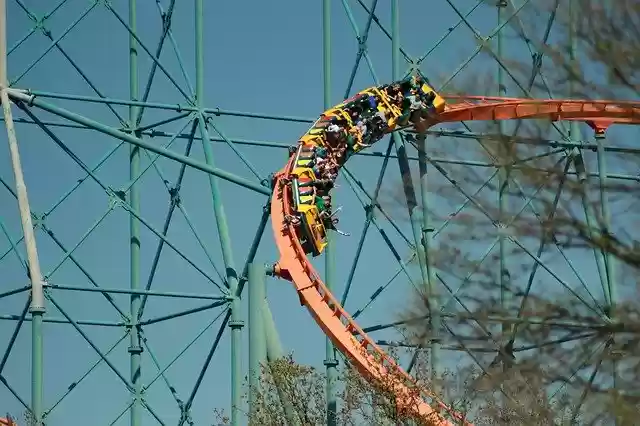 Free download Roller Coaster Amusement Park High -  free free photo or picture to be edited with GIMP online image editor