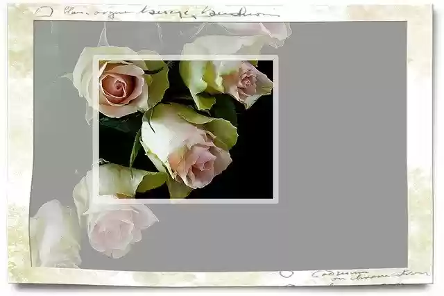 Free download Roses Map Invitation -  free illustration to be edited with GIMP free online image editor