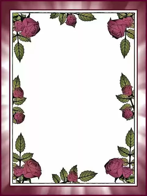Free download Roses Postcard Stationery -  free illustration to be edited with GIMP free online image editor