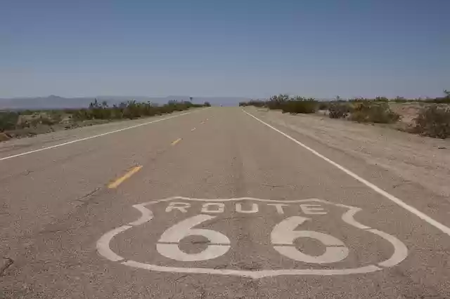 Free download route 66 road 66 route highway free picture to be edited with GIMP free online image editor