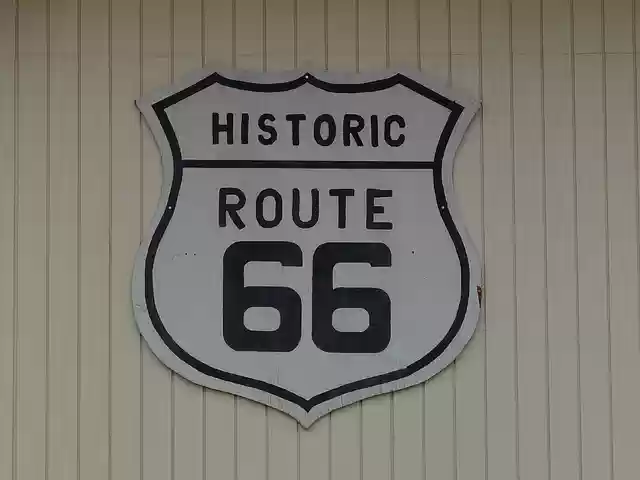 Free download route 66 sign plaque road links free picture to be edited with GIMP free online image editor