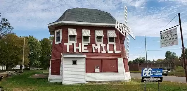 Free download Route 66 The Mill Mother Road -  free photo or picture to be edited with GIMP online image editor