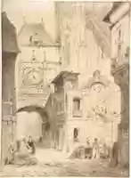 Free download Rue du Gros Horloge, Rouen free photo or picture to be edited with GIMP online image editor