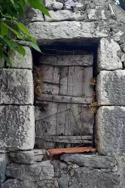 Free download Ruined Window Stone Frame -  free photo or picture to be edited with GIMP online image editor