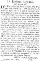 Free download Runaway Slave Advertisement Israel 1816 Camden Gazette South Carolina free photo or picture to be edited with GIMP online image editor