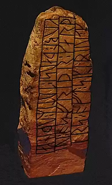 Free download Rune Stone Runes Haithabu -  free illustration to be edited with GIMP free online image editor