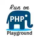 Run on PHP Playground  screen for extension Chrome web store in OffiDocs Chromium