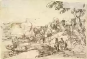 Free download Rustic Scene (recto); Landscape (verso) free photo or picture to be edited with GIMP online image editor