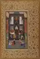 Free download Sadis Visit to an Indian Temple, folio from a manuscript of the Bustan by Sadi free photo or picture to be edited with GIMP online image editor