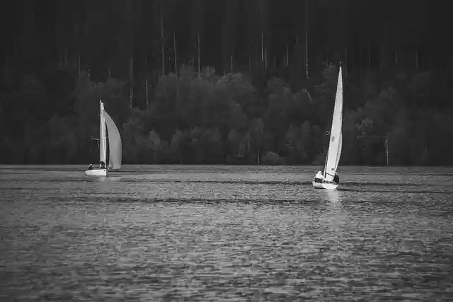 Free download sailboat boats lake sea promenade free picture to be edited with GIMP free online image editor