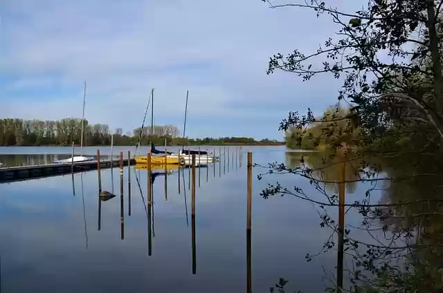 Free download sailboats lake marina bremervorde free picture to be edited with GIMP free online image editor