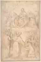Free download Saint Dominic Giving the Rosary to Pope Pius V free photo or picture to be edited with GIMP online image editor
