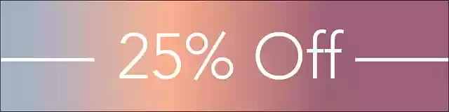 Free download Sale 25 Percent Offer -  free illustration to be edited with GIMP free online image editor