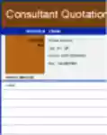 ດາວໂຫຼດ Sample Consultant Quotation Template DOC, XLS ຫຼື PPT ຟຣີເພື່ອແກ້ໄຂດ້ວຍ LibreOffice ອອນໄລນ໌ ຫຼື OpenOffice Desktop ອອນລາຍ