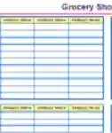 Free download Sample List Template for Shopping Microsoft Word, Excel or Powerpoint template free to be edited with LibreOffice online or OpenOffice Desktop online