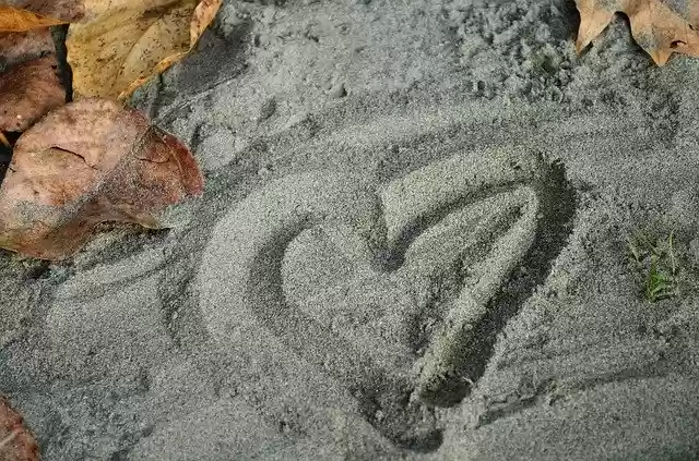 Free download Sand Heart Beach -  free free photo or picture to be edited with GIMP online image editor