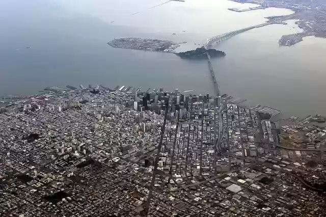 Free download San Francisco Aerial Bay Area -  free photo or picture to be edited with GIMP online image editor