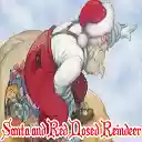 Santa and Red Nosed Reindeer Puzzle  screen for extension Chrome web store in OffiDocs Chromium