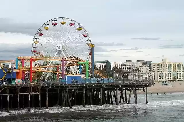 Free download Santa Monica Los Angeles -  free photo or picture to be edited with GIMP online image editor