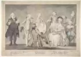 Free download Satirical drawing:  Artist Painting an Old Ladys Portrait free photo or picture to be edited with GIMP online image editor