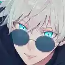 Satoru Gojo with Sunglasses  screen for extension Chrome web store in OffiDocs Chromium