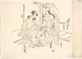 Free download Scene from a Drama: Matsumoto Koshiro I and Two Other Actors free photo or picture to be edited with GIMP online image editor