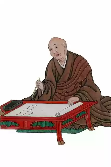 Free download Scholar Monk Japanese -  free illustration to be edited with GIMP free online image editor