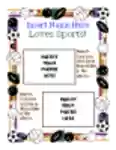 Kostenloser Download Scrapbooking - Sports DOC-, XLS- oder PPT-Vorlage zur kostenlosen Bearbeitung mit LibreOffice online oder OpenOffice Desktop online