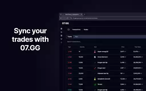 07.GG: RuneLite GE Tracker  from Chrome web store to be run with OffiDocs Chromium online
