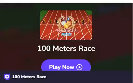 100 Meters Race Game  from Chrome web store to be run with OffiDocs Chromium online