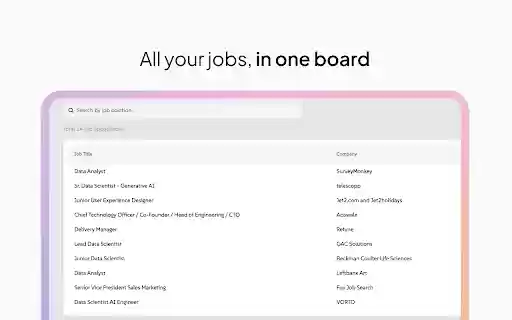 100x Jobs Tracker  Keywords Recommender  from Chrome web store to be run with OffiDocs Chromium online