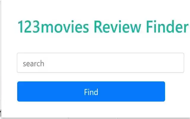 123Movies  from Chrome web store to be run with OffiDocs Chromium online