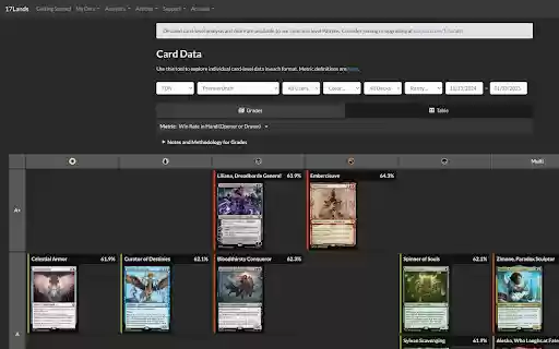 17lands japanese  from Chrome web store to be run with OffiDocs Chromium online