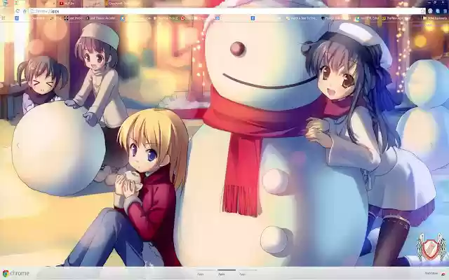 2014 Christmas Anime theme 2/13 1366x768 dal Chrome web store da eseguire con OffiDocs Chromium online