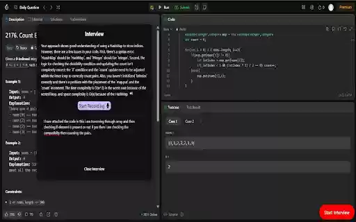 2 Code Daily  from Chrome web store to be run with OffiDocs Chromium online