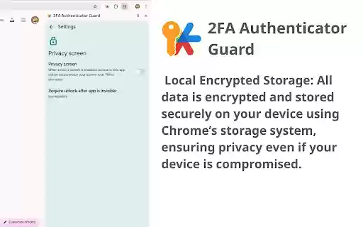 2FA Authenticator Guard  from Chrome web store to be run with OffiDocs Chromium online