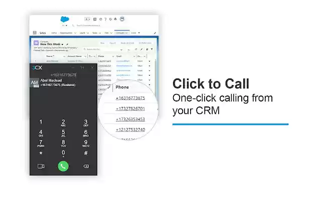 Chrome web mağazasından 3CX Click2Call, OffiDocs Chromium çevrimiçi ile çalıştırılacak