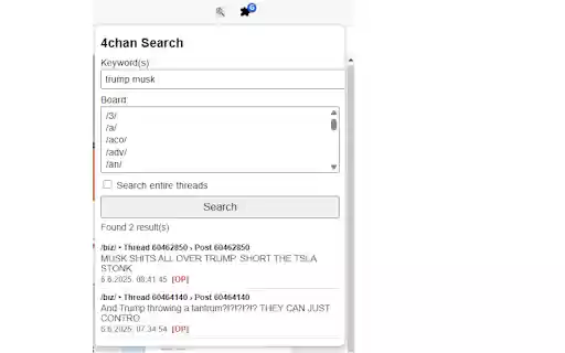 4chan Local Search  from Chrome web store to be run with OffiDocs Chromium online