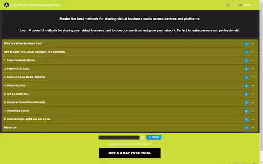 8 Best Ways to Share Virtual Business Cards from Chrome web store to be run with OffiDocs Chromium online 8 Best Ways to Share Virtual Business Cards from Chrome web store to be run with OffiDocs Chromium online