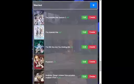 9Anime Watchlist Manager  from Chrome web store to be run with OffiDocs Chromium online