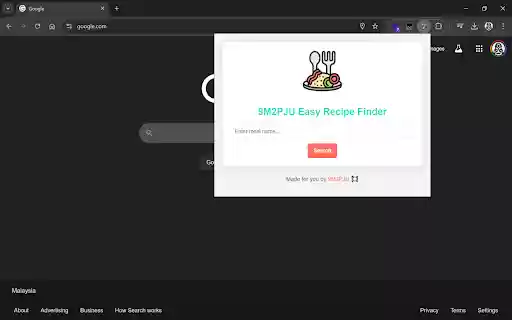 9M2PJU Easy Recipe Finder  from Chrome web store to be run with OffiDocs Chromium online