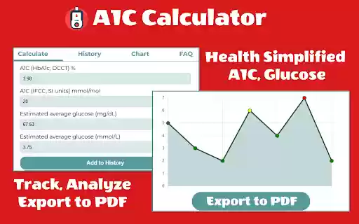 A1C Calculator  from Chrome web store to be run with OffiDocs Chromium online