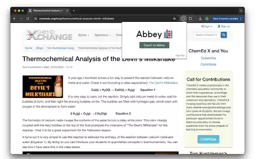 Abbey  from Chrome web store to be run with OffiDocs Chromium online
