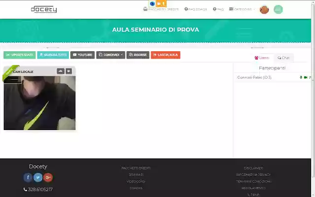 Abilita Screen Share su Docety  from Chrome web store to be run with OffiDocs Chromium online
