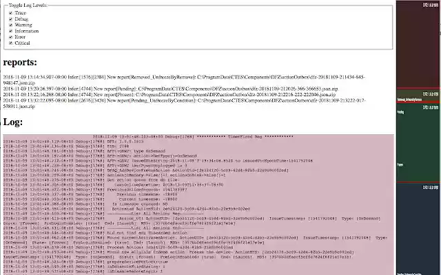 ABSLogcat  from Chrome web store to be run with OffiDocs Chromium online
