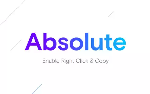 Absolute Enable Right Click Copy desde Chrome web store para ejecutarse con OffiDocs Chromium en línea