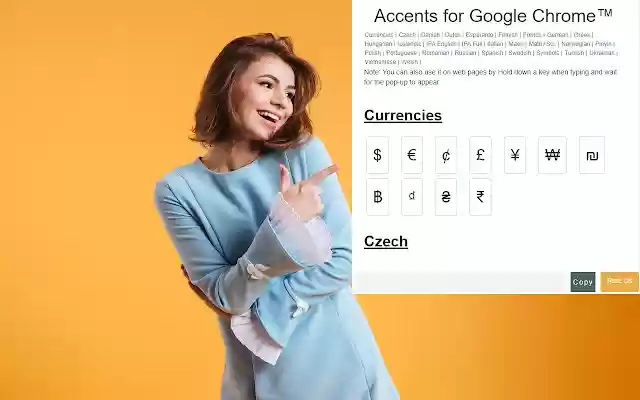 Accents for Google Chrome™  from Chrome web store to be run with OffiDocs Chromium online